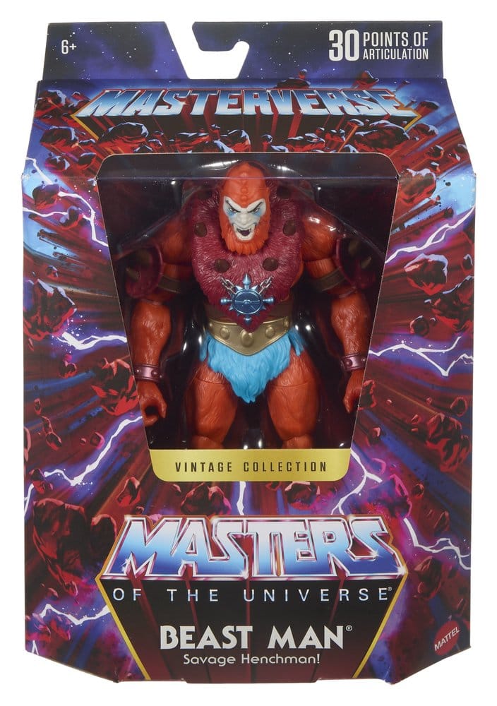 Masters of the Universe Masterverse Action Figure Vintage Collection: Beast Man 18 cm - Damaged packaging