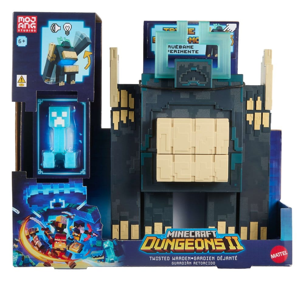 Minecraft Dungeons II Action Figure with Light and Sound Twisted Warden