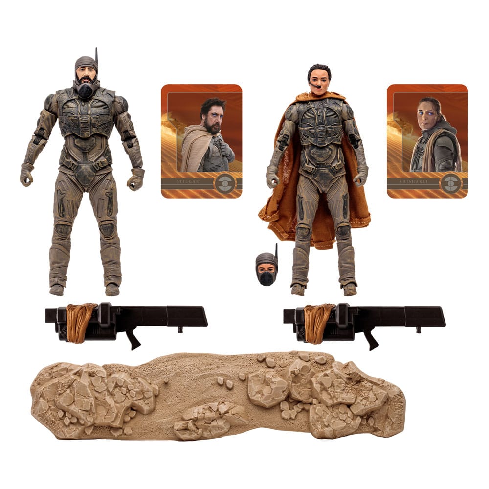 Dune: Part Two Action Figure 2-Pack Stilgar & Shishakli (Gold Label) 18 cm