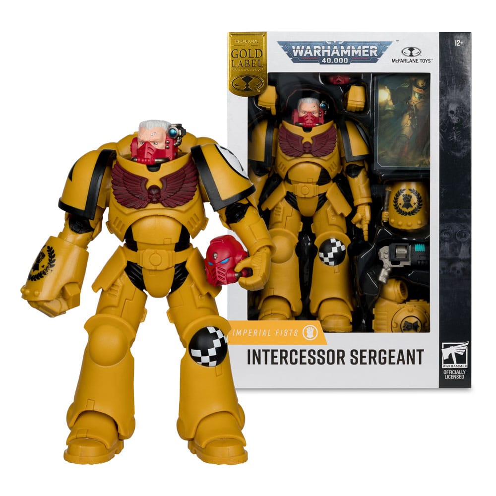Warhammer 40,000 Action Figure Intercessor Sergeant (Imperial Fist) (Gold Label) 18 cm