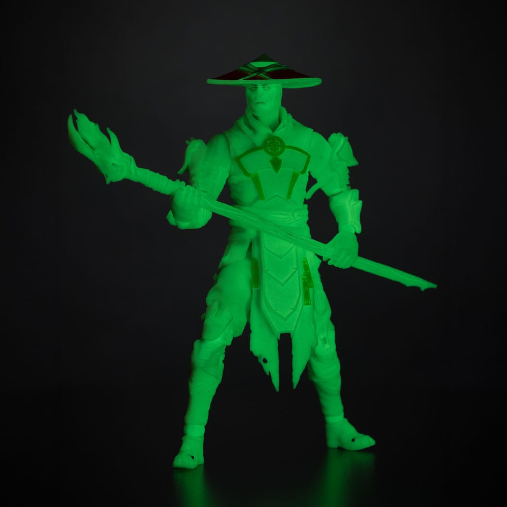 Mortal Kombat Action Figure Glow in the Dark Edition Raiden (Gold Label) 18 cm