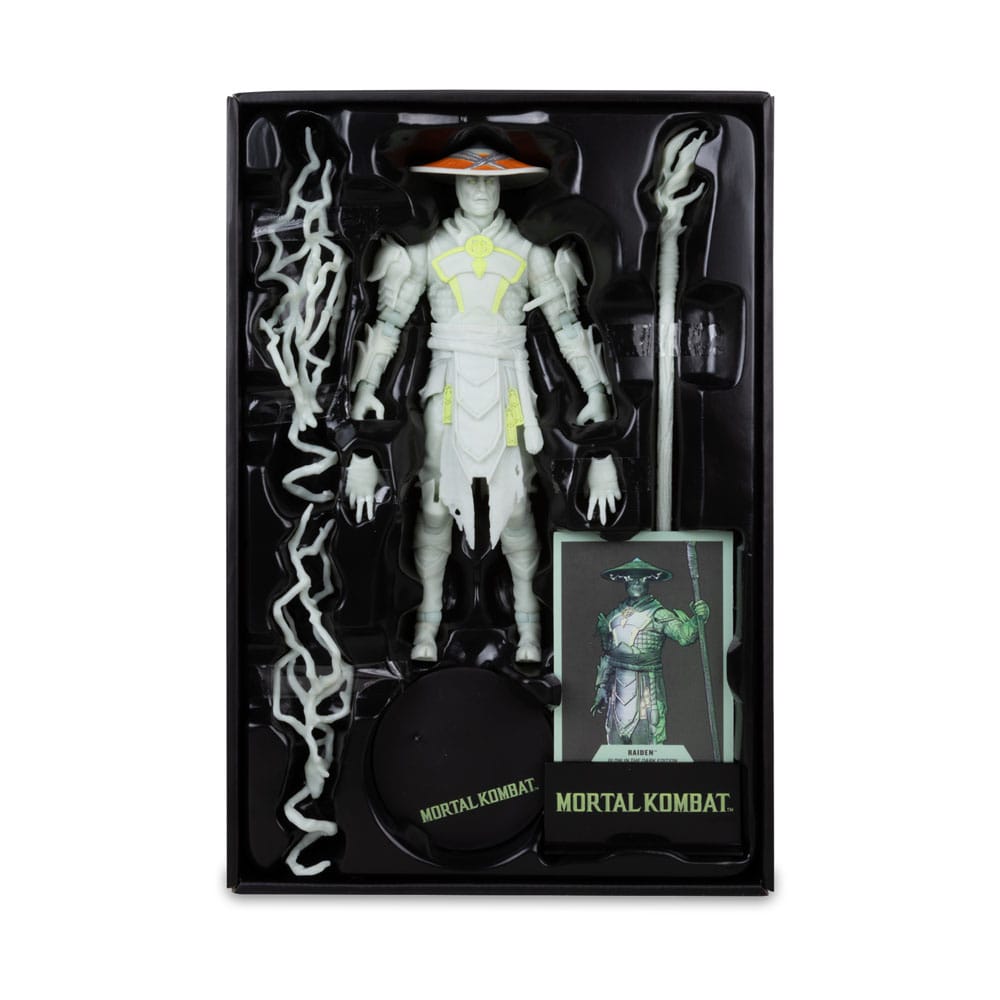 Mortal Kombat Action Figure Glow in the Dark Edition Raiden (Gold Label) 18 cm