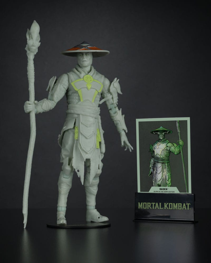 Mortal Kombat Action Figure Glow in the Dark Edition Raiden (Gold Label) 18 cm