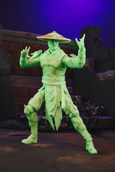 Mortal Kombat Action Figure Glow in the Dark Edition Raiden (Gold Label) 18 cm
