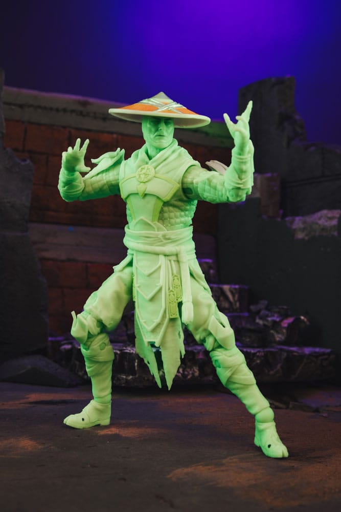 Mortal Kombat Action Figure Glow in the Dark Edition Raiden (Gold Label) 18 cm