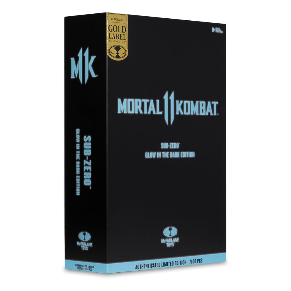 Mortal Kombat Action Figure Glow in the Dark Edition Sub-Zero (Gold Label) 18 cm