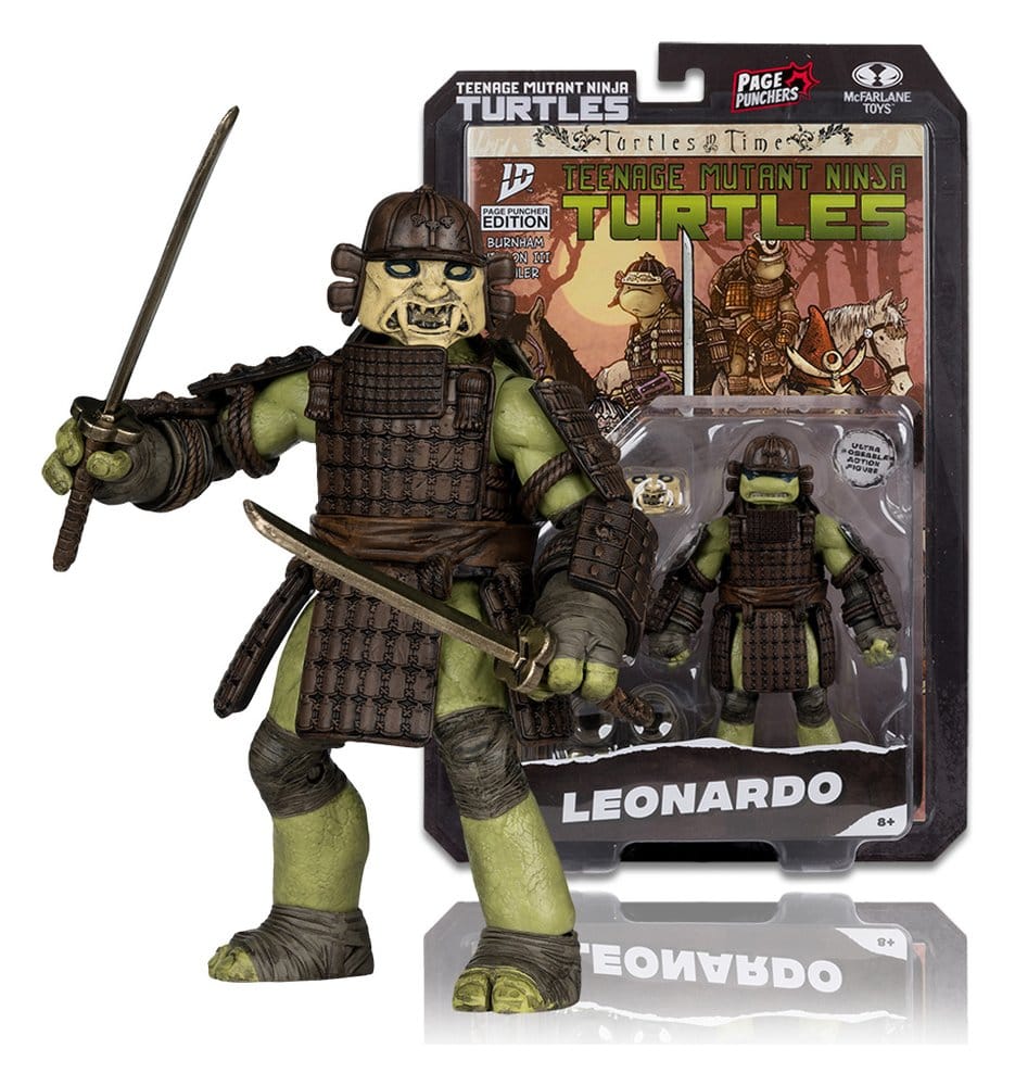 Teenage Mutant Ninja Turtles Page Punchers Action Figure Leonardo (Turtles in Time) 13 cm - Damaged packaging