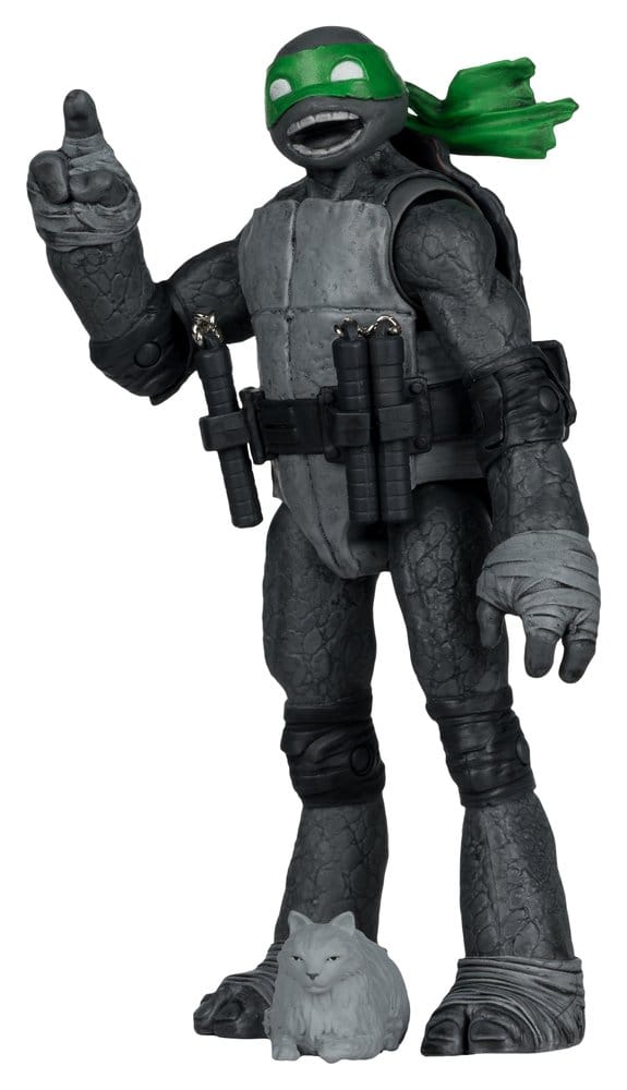 Teenage Mutant Ninja Turtles Page Punchers Action Figure Michelangelo (Black White & Green) (Red Platinum Edition) 13 cm