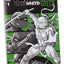 Teenage Mutant Ninja Turtles Page Punchers Action Figure Leonardo (Black White & Green) (Red Platinum Edition) 13 cm