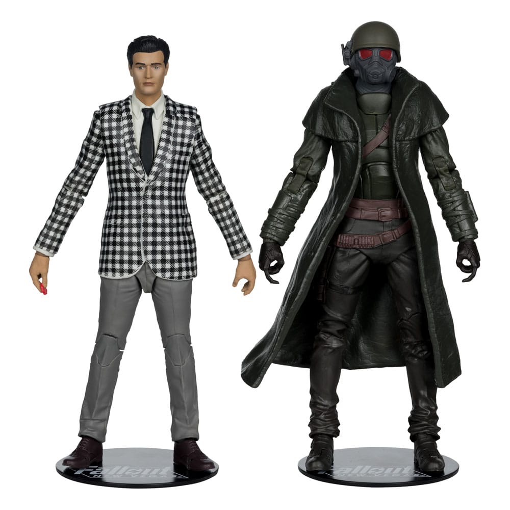 Fallout: New Vegas Statue 2-Pack Riot Ranger Armor & Benny Survivor 18 cm - Damaged packaging