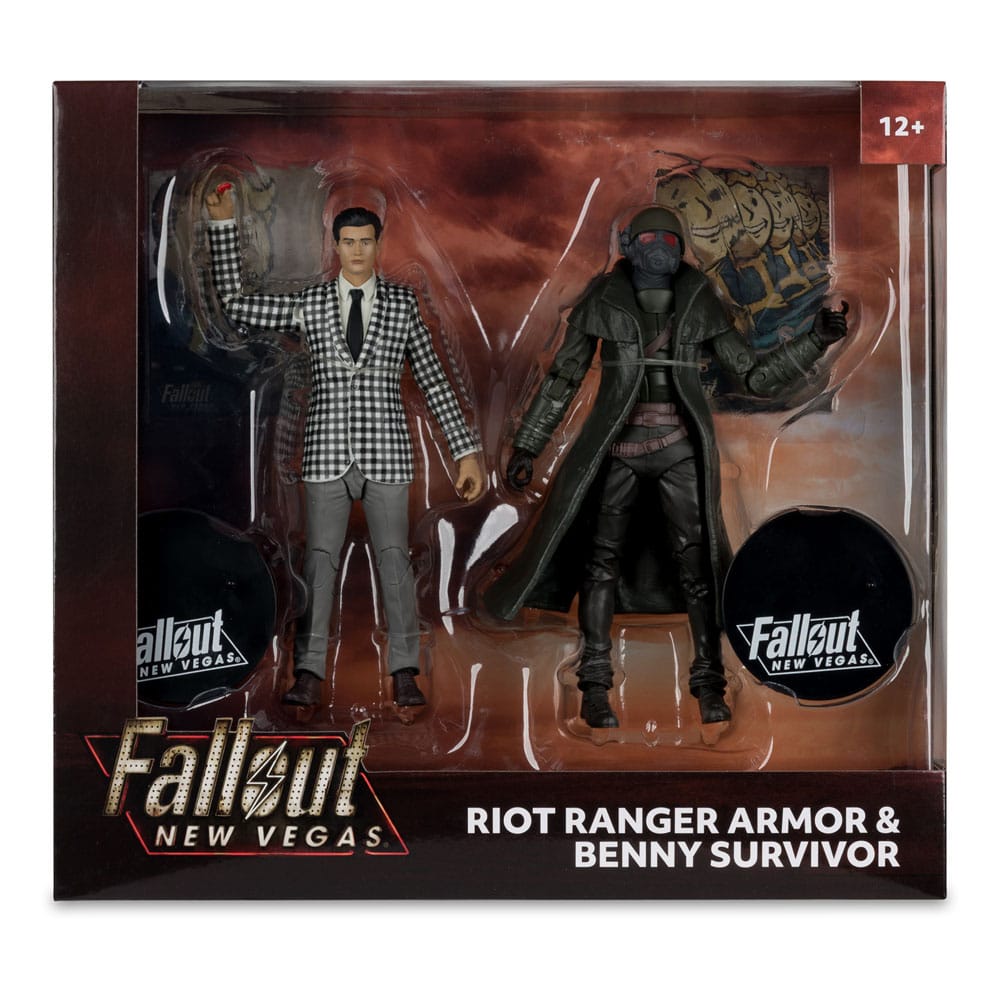 Fallout: New Vegas Statue 2-Pack Riot Ranger Armor & Benny Survivor 18 cm - Damaged packaging