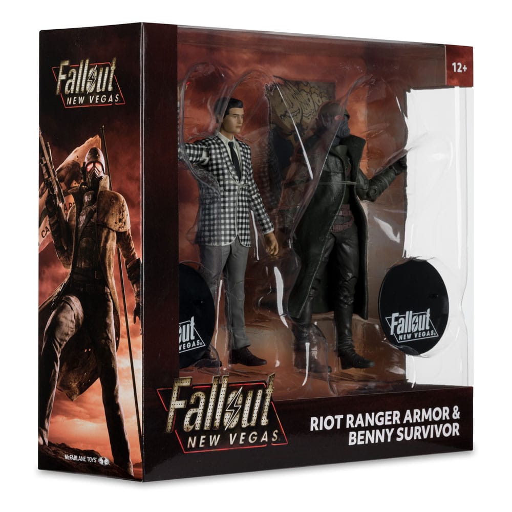 Fallout: New Vegas Statue 2-Pack Riot Ranger Armor & Benny Survivor 18 cm - Damaged packaging