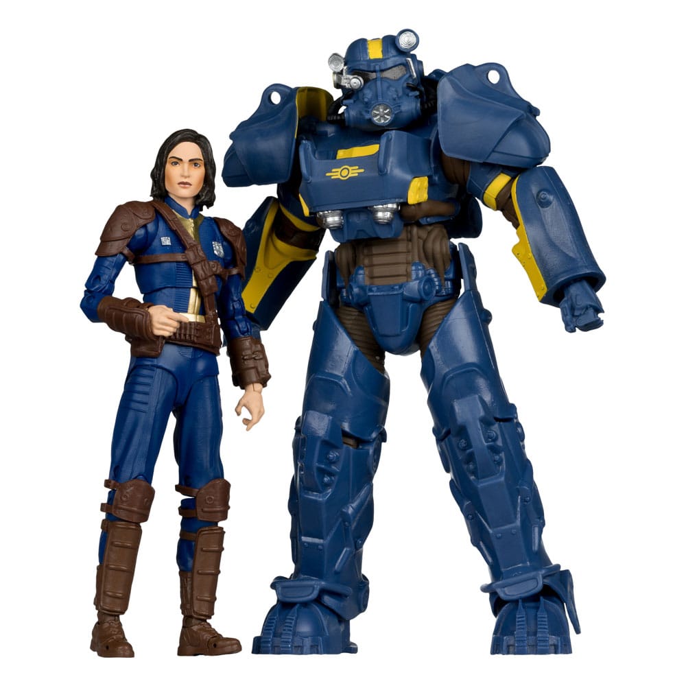 Fallout 4 Statue 2-Pack T-60 Vault Tec &amp; Sole Survivor 18 cm