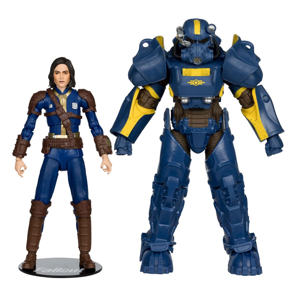 Fallout 4 Statue 2-Pack T-60 Vault Tec &amp; Sole Survivor 18 cm
