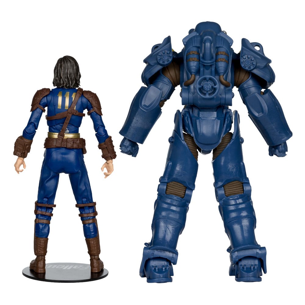 Fallout 4 Statue 2-Pack T-60 Vault Tec &amp; Sole Survivor 18 cm