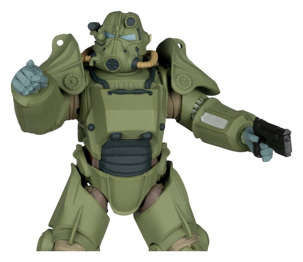 Fallout 76 Gaming Edition Action Figure T-45 Military Armor (Red Platinum Edition) 20 cm - Damaged packaging