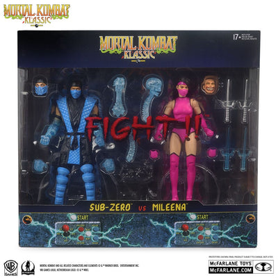 Mortal Kombat Action Figure 2-Pack Sub-Zero vs. Mileena (Klassiks) 18 cm
