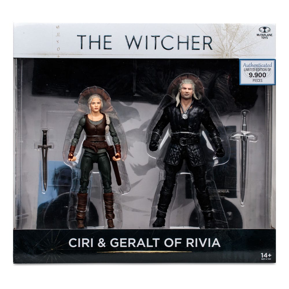 The Witcher Action Figure Geralt and Ciri (Netflix Season 3) 18 cm