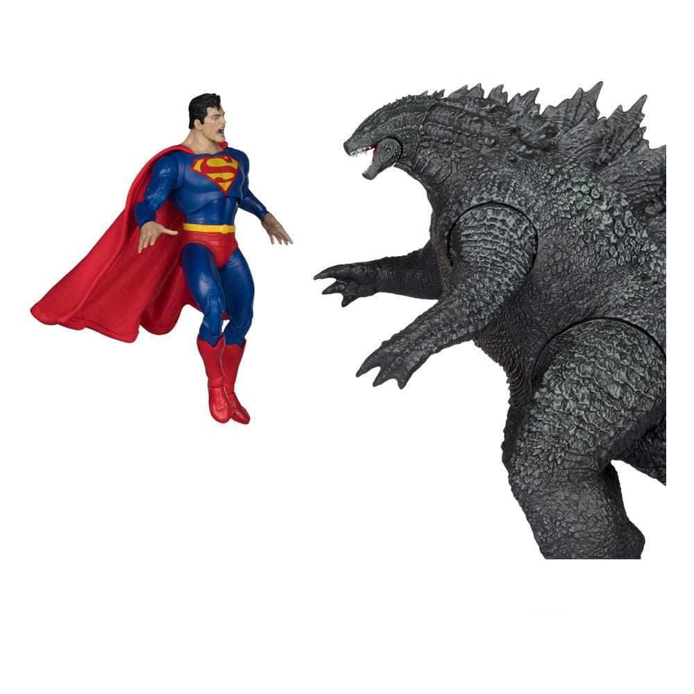 DC Justice League Monsterverse DC Multiverse Action Figures 2-Pack Superman Vs. Godzilla 30 cm - Damaged packaging