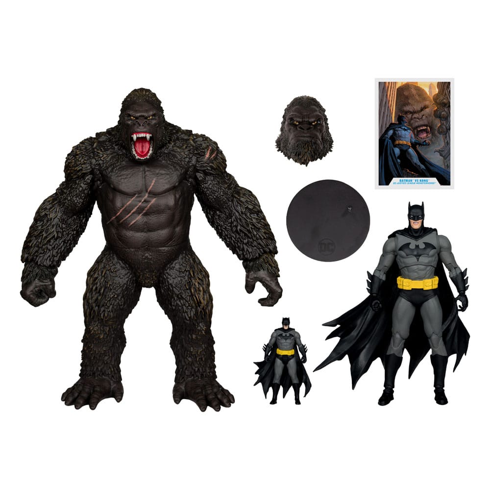 DC Justice League Monsterverse DC Multiverse Action Figures 2-Pack Batman &amp; Kong 29 cm