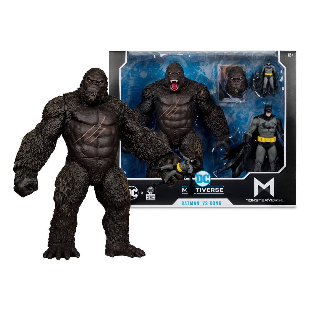 DC Justice League Monsterverse DC Multiverse Action Figures 2-Pack Batman &amp; Kong 29 cm