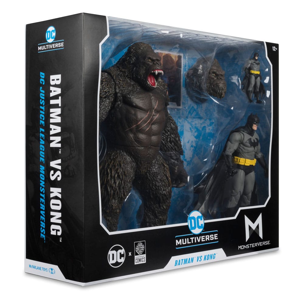 DC Justice League Monsterverse DC Multiverse Action Figures 2-Pack Batman &amp; Kong 29 cm