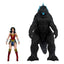 DC Justice League Monsterverse DC Multiverse Action Figures 2-Pack Wonder Woman Vs. Atomic Blast Godzilla 18 cm  - Damaged packaging