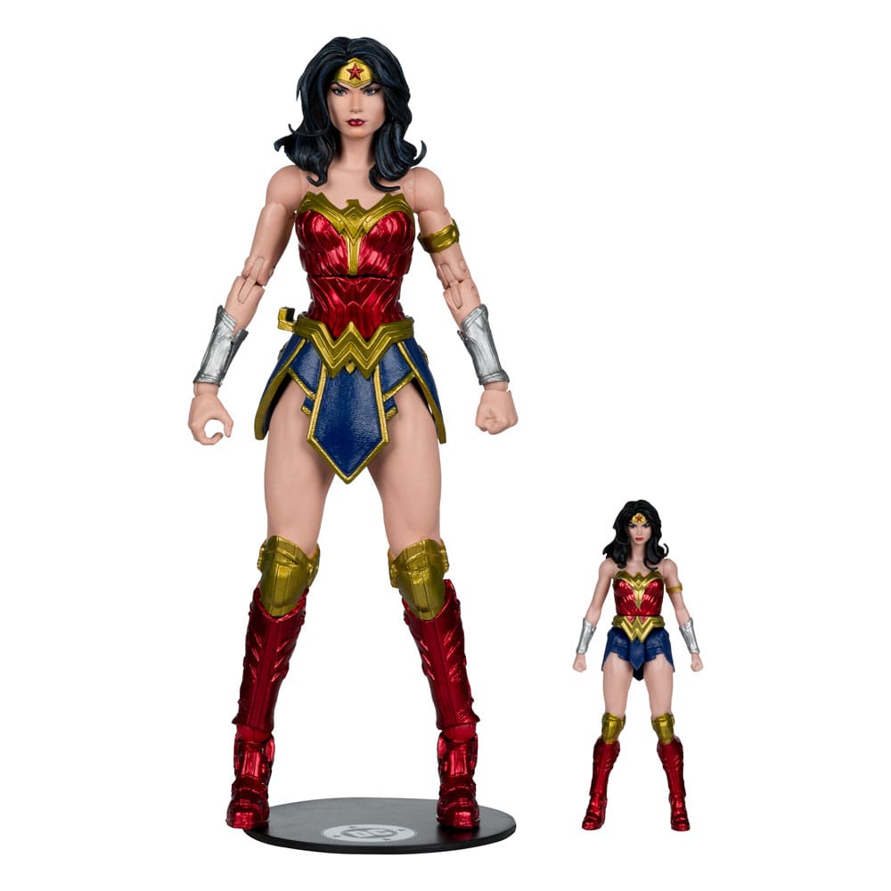DC Justice League Monsterverse DC Multiverse Action Figures 2-Pack Wonder Woman Vs. Atomic Blast Godzilla 18 cm  - Damaged packaging