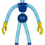 Poppy Playtime Bendables Action Figure Daddy Long Legs 11 cm