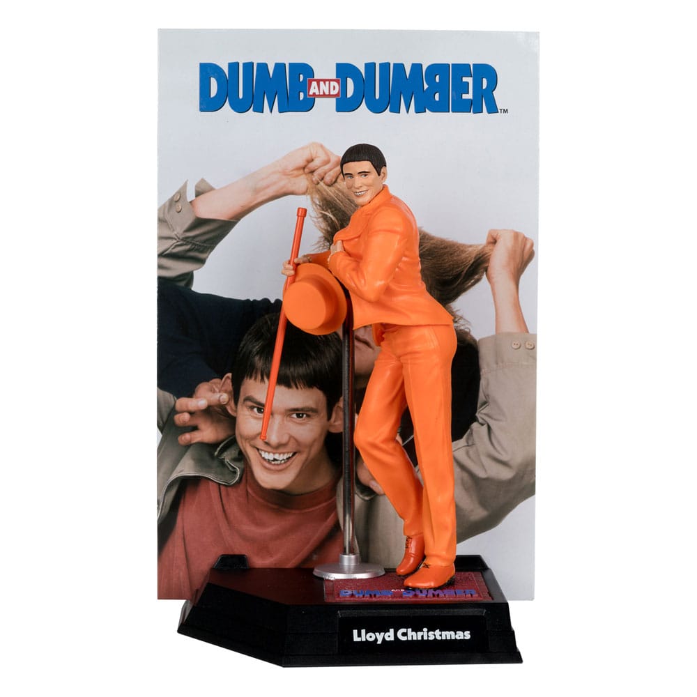 Scemo + Scemo (Dumb and Dumber) Movie Maniacs PVC Statue Lloyd Christmas (Gold Label) 15 cm