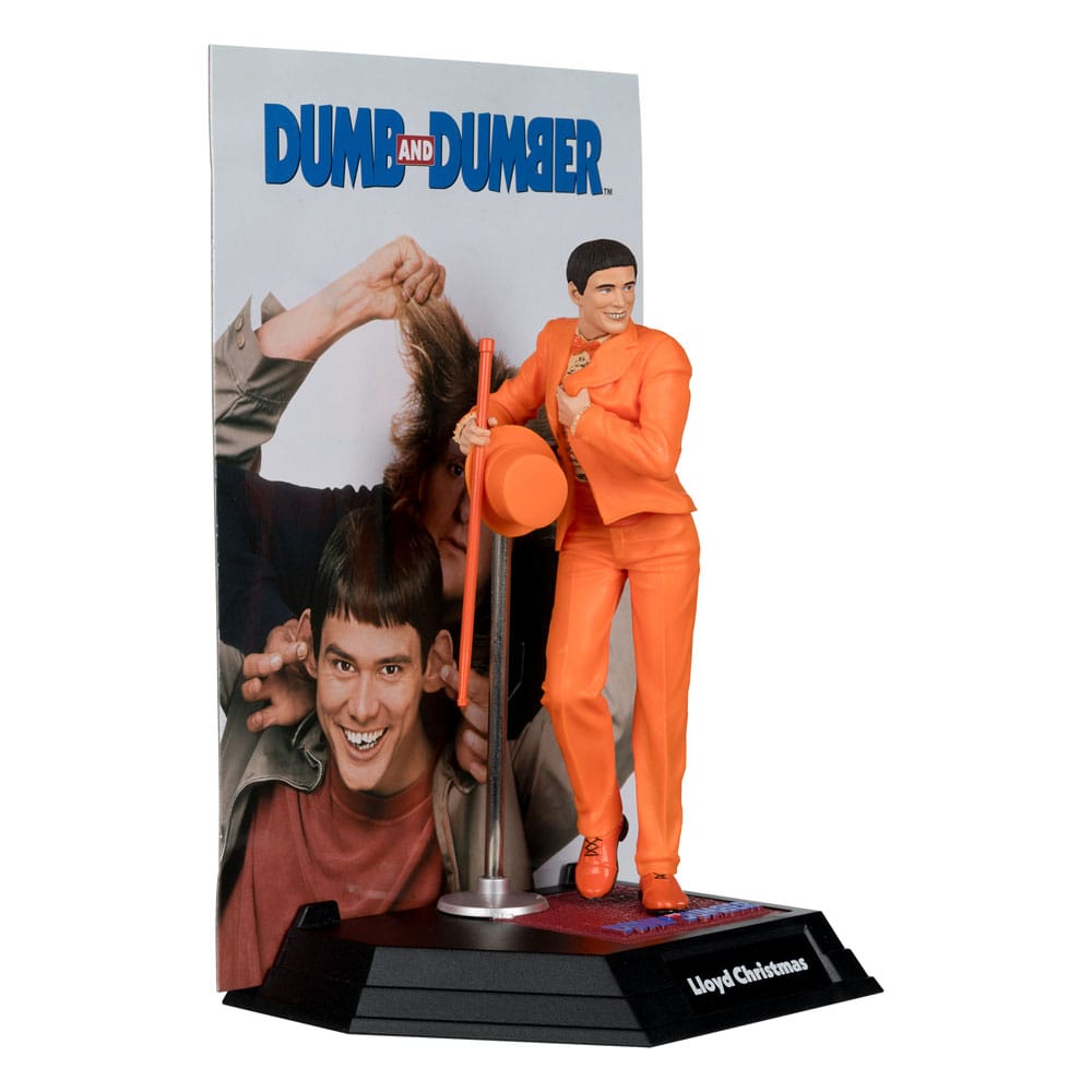 Scemo + Scemo (Dumb and Dumber) Movie Maniacs PVC Statue Lloyd Christmas (Gold Label) 15 cm