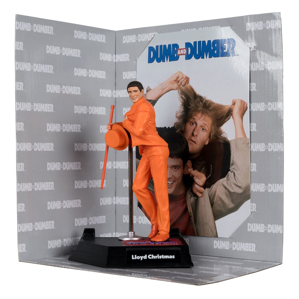 Scemo + Scemo (Dumb and Dumber) Movie Maniacs PVC Statue Lloyd Christmas (Gold Label) 15 cm