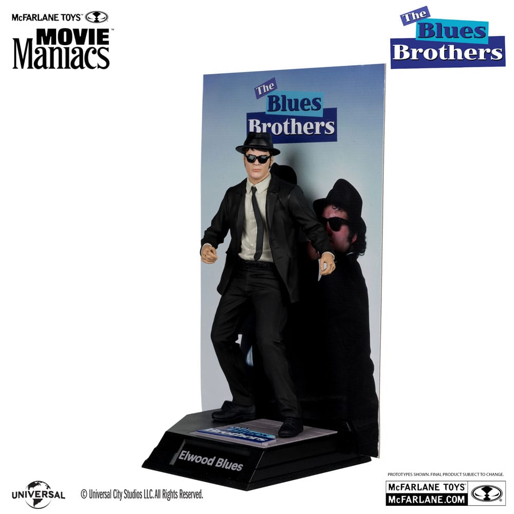 The Blues Brothers Movie Maniacs PVC Statue 2-Pack Jake & Elwood Blues (Gold Label) 15 cm - Severely damaged packaging