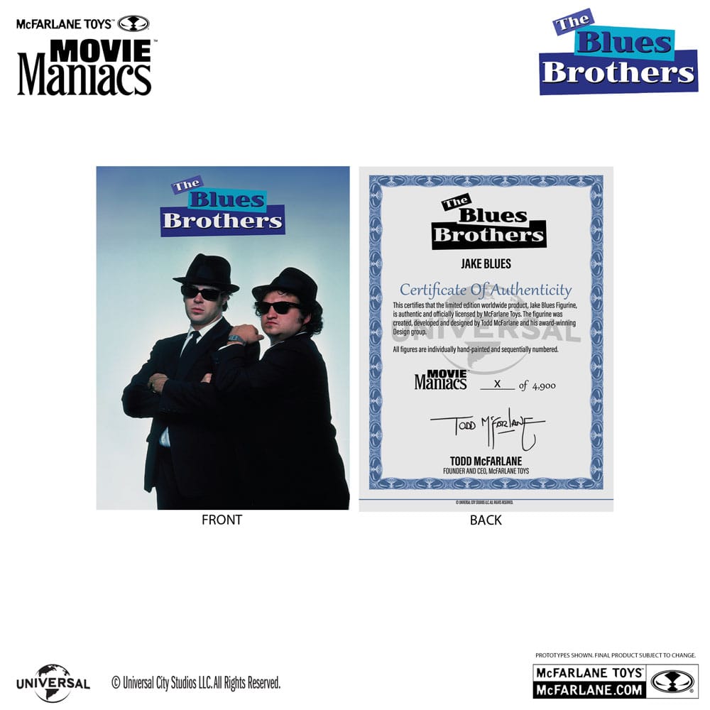 The Blues Brothers Movie Maniacs PVC Statue 2-Pack Jake & Elwood Blues (Gold Label) 15 cm - Severely damaged packaging