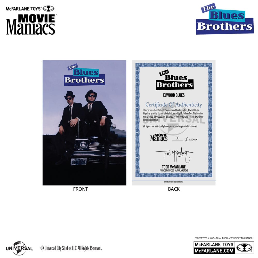 The Blues Brothers Movie Maniacs PVC Statue 2-Pack Jake & Elwood Blues (Gold Label) 15 cm - Severely damaged packaging