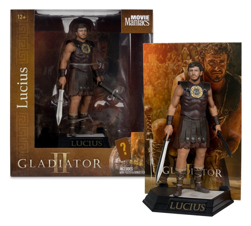 Gladiator II Movie Maniacs Action Figure Lucius 16 cm