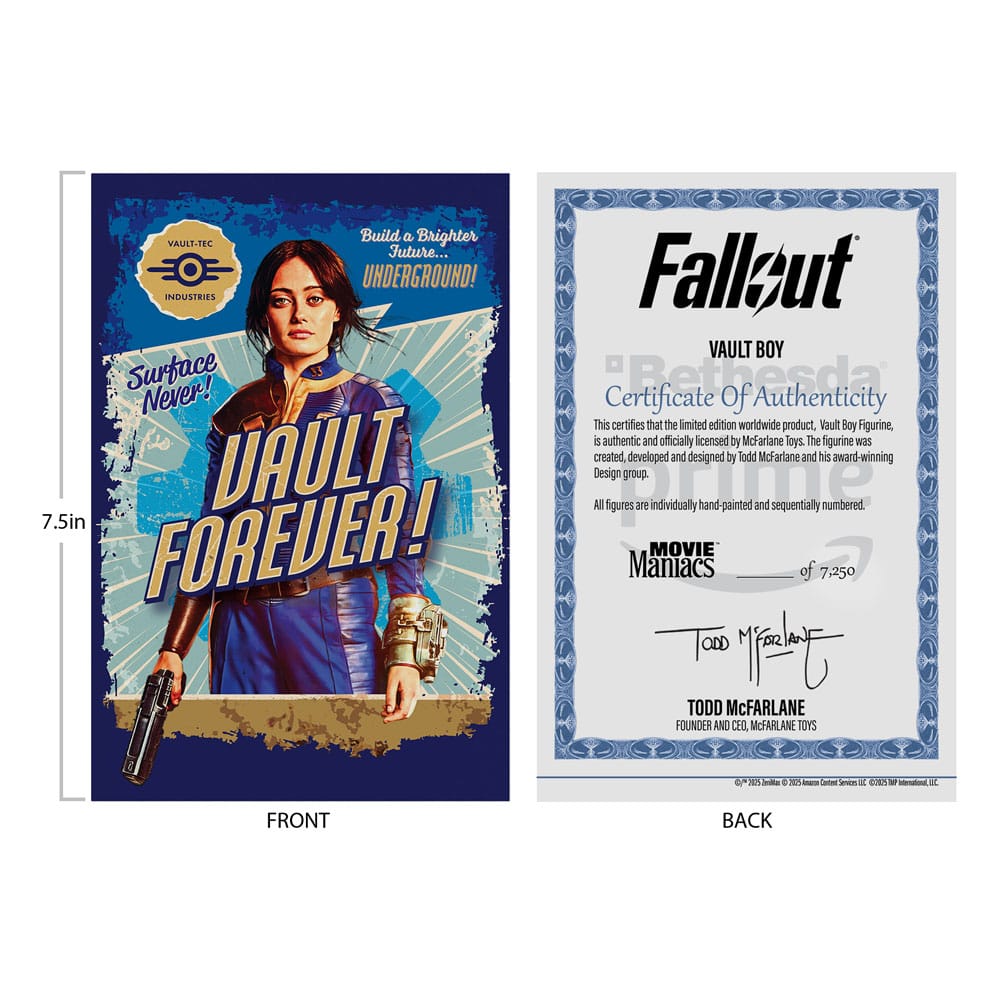 Fallout Movie Maniacs Action Figure Vault Boy Version 2 14 cm