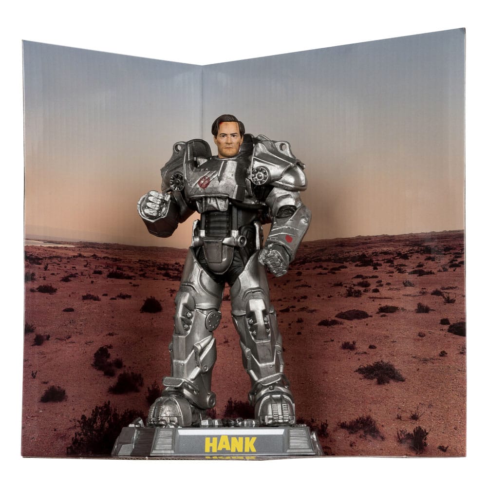 Fallout Movie Maniacs Action Figure Hank Maclean (Season 2) (Red Platinum Edition) 17 cm - Damaged packaging