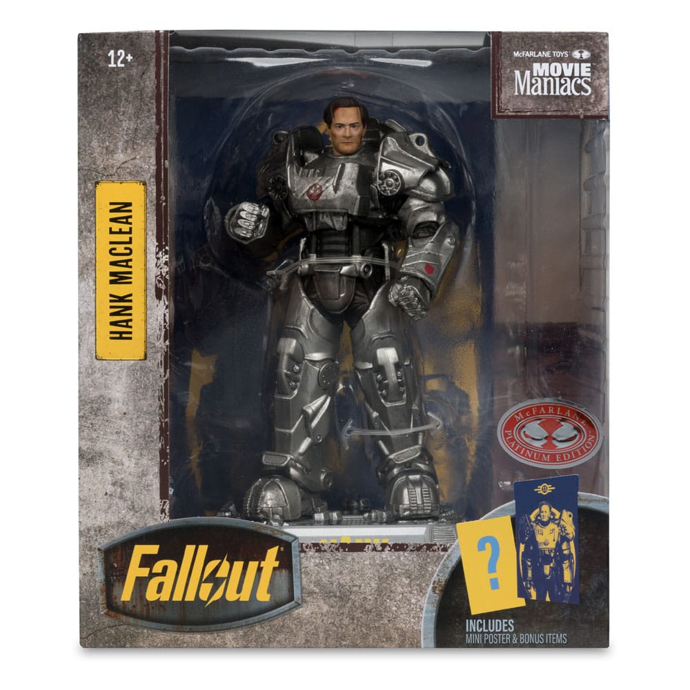 Fallout Movie Maniacs Action Figure Hank Maclean (Season 2) (Red Platinum Edition) 17 cm - Damaged packaging