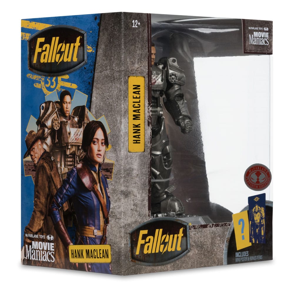Fallout Movie Maniacs Action Figure Hank Maclean (Season 2) (Red Platinum Edition) 17 cm - Damaged packaging