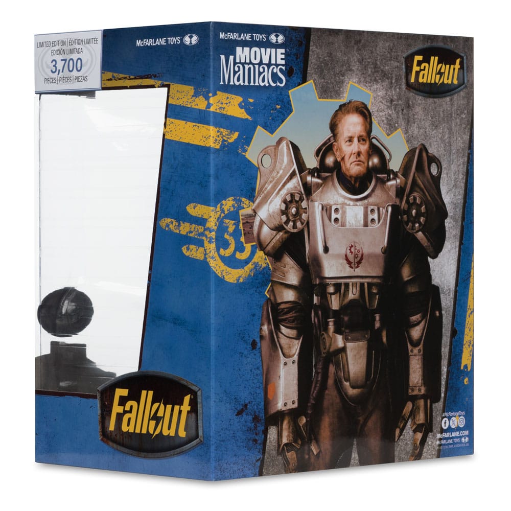 Fallout Movie Maniacs Action Figure Hank Maclean (Season 2) (Red Platinum Edition) 17 cm - Damaged packaging