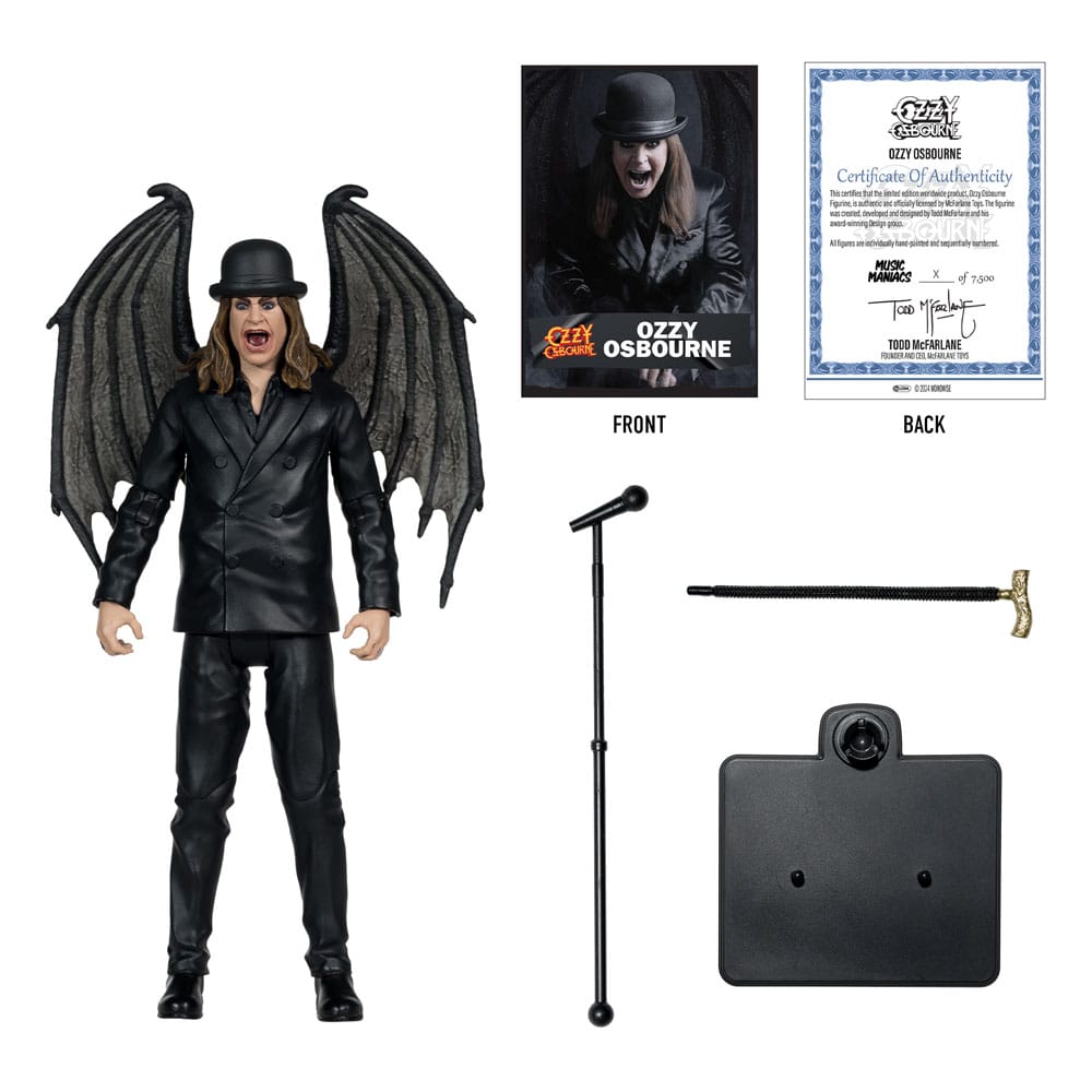 Ozzy Osbourne Metal Music Maniacs Action Figure Ozzy Osbourne 15 cm