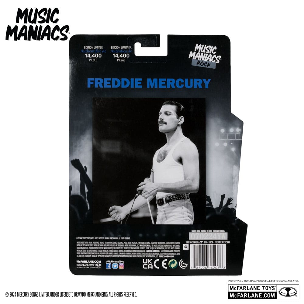 Music Maniacs Rock Action Figure Freddy Mercury 15 cm