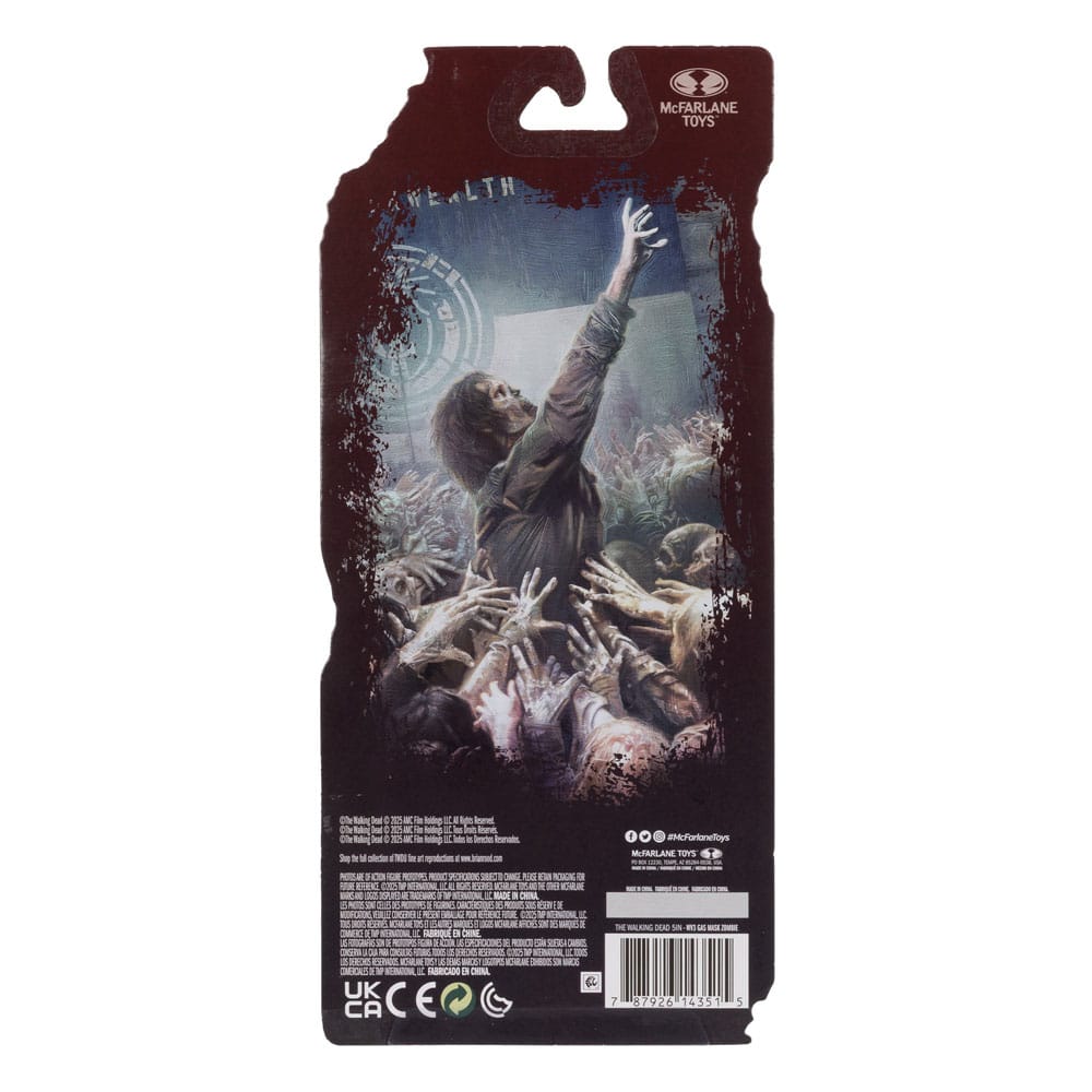 The Walking Dead  Action Figure Gas Mask Zombie (Season 4) 13 cm