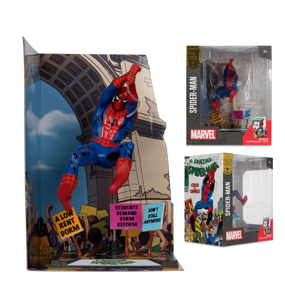 Marvel Collection PVC Statue 1/10 Spider-Man (The Amazing Spider-Man #68) (Gold Label) 15 cm - Damaged packaging