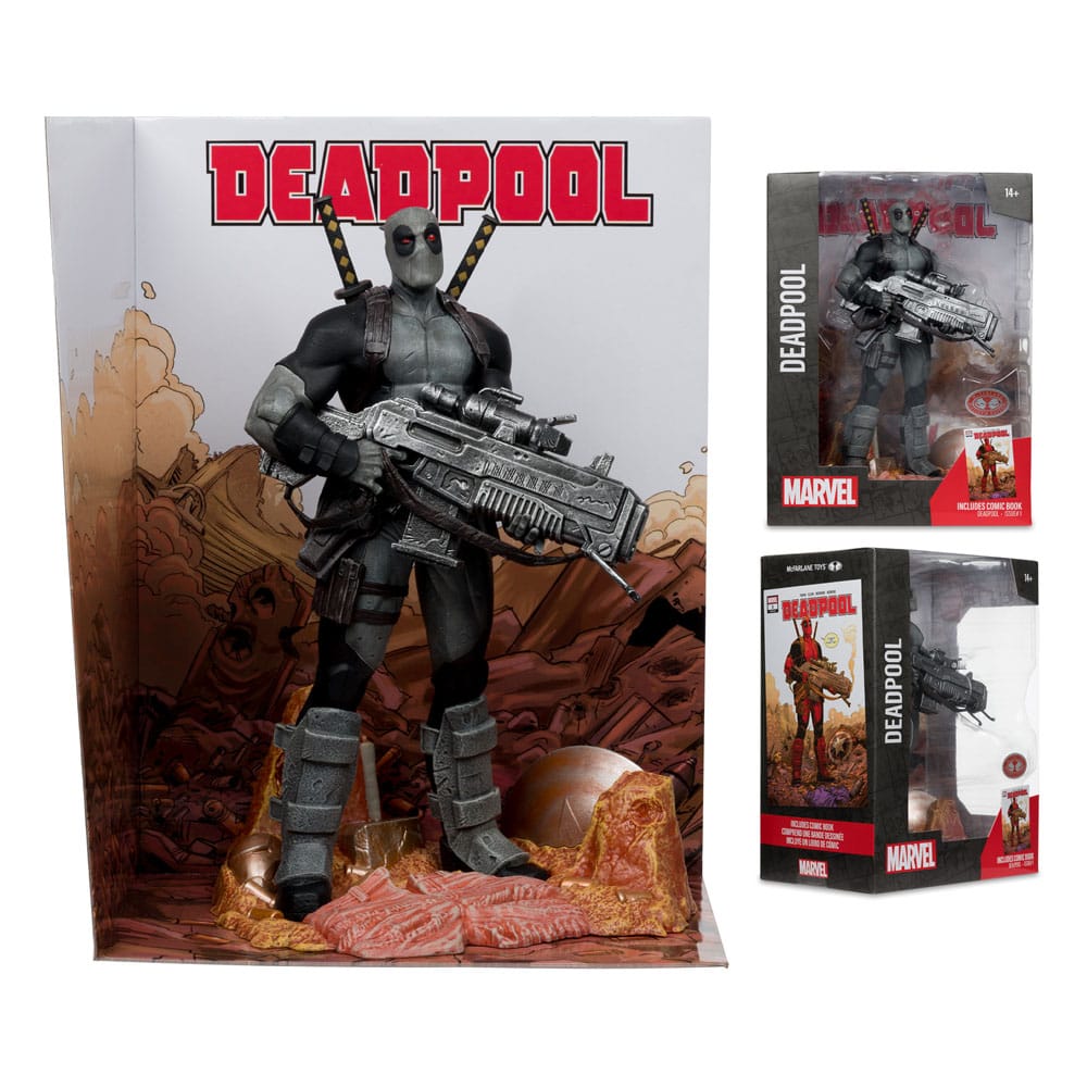Marvel Collection PVC Statue 1/6 Deadpool (Deadpool #1)(Grey Suit Chase) 27 cm