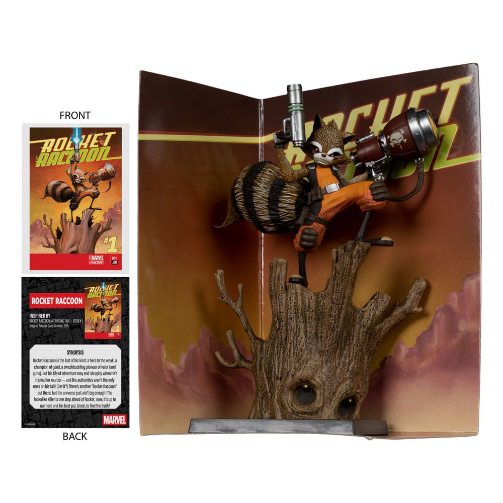 Marvel Collection PVC Statue 1/6 Rocket Racoon (Rocket Racoon: A Chasing Tale #1) 18 cm