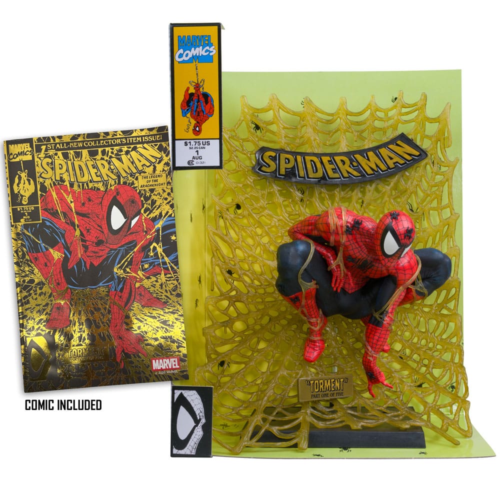 Marvel Collection PVC Statue 1/6 Spider-Man (Spider-Man # 1) (Gold Edition) (Gold Label) 15 cm