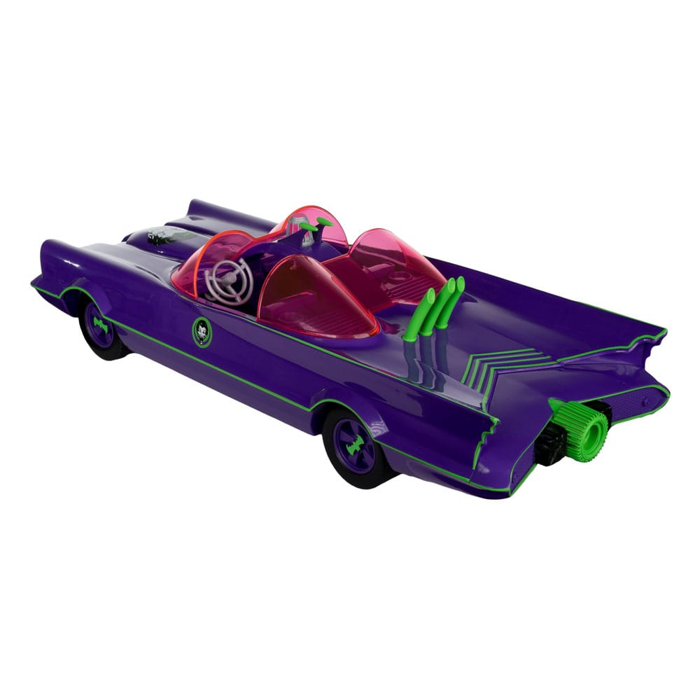 DC Retro Action Figure with vehicle Batman 66 Batmobil with Joker (Gold Label)