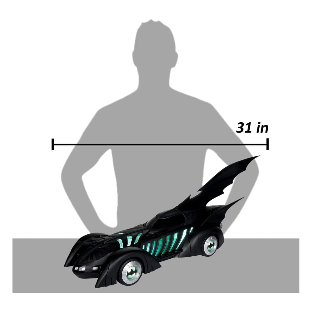 Batman Forever DC Multiverse Action Figure with Vehicle Alfred Pennyworth &amp; Batmobile (Gold Label) 79 cm